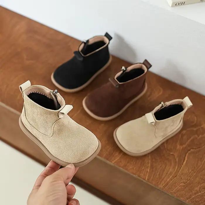 Bébé garçons filles bottes automne hiver enfants chaussures décontractées en plein air anti-dérapant