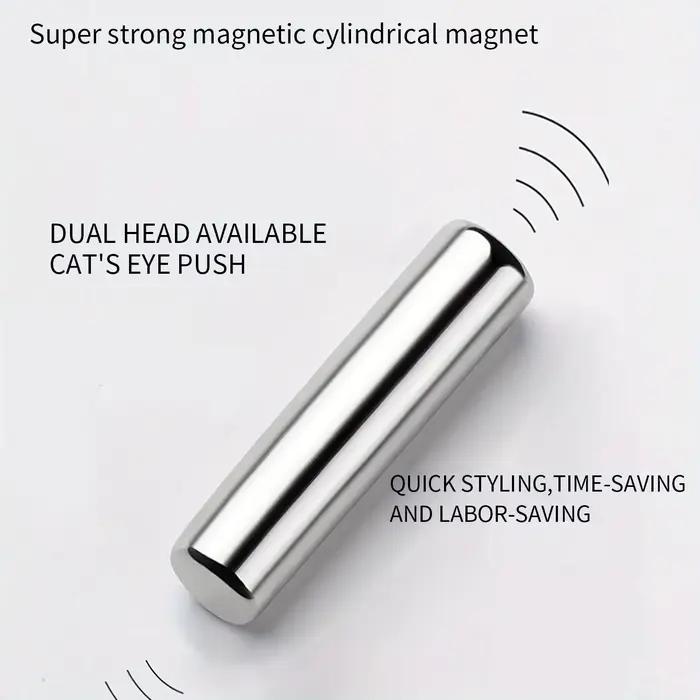 Stylo magnétique rond pour vernis Gel œil de chat, 3x0.7cm, pour peinture des ongles 3D, bâton magné