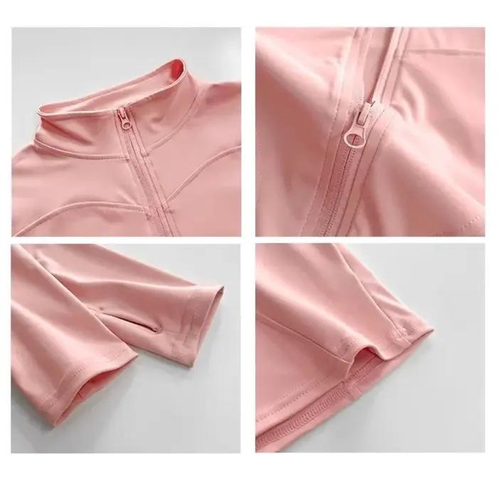 Sun – manteau de sport à séchage rapide pour femmes, veste de Yoga à manches longues avec fermeture
