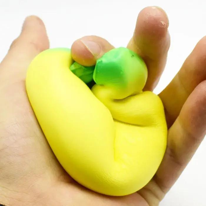 Jouets banane Anti-stress, Jumbo à montée lente, jouet à presser aux fruits, drôle, Anti-Stress, réd