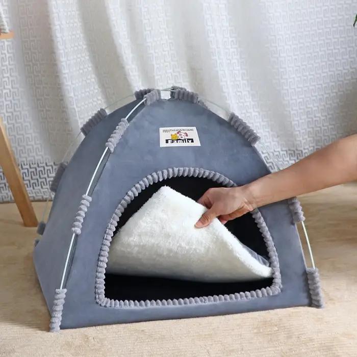 Maison pliable pour chat, tente universelle quatre saisons pour chat et chien, nid d'été Cool, Porta
