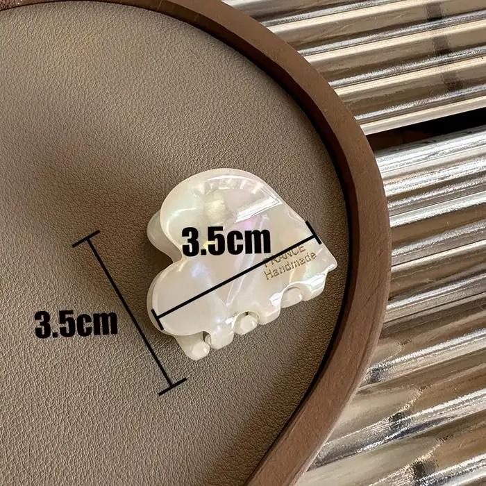 Petite griffe de cheveux en acétate de 3.5cm, crabes pour filles, jolies pinces à cheveux en forme d