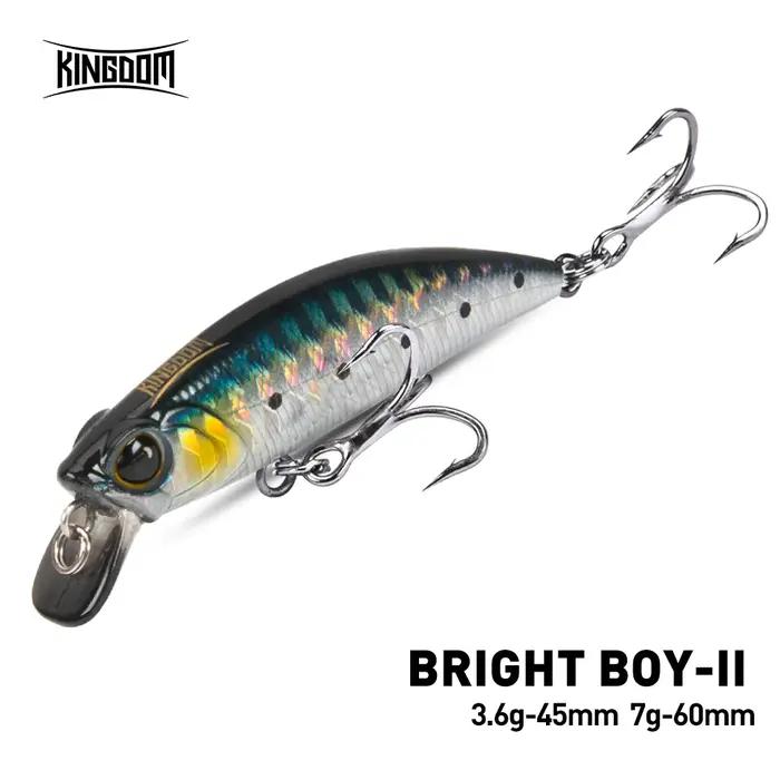 Kingdom coulant méné leurre de pêche 45mm 60mm coulée lointaine artificielle dur Wobbler manivelle c