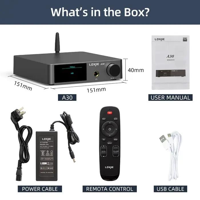 LOXJIE-Amplificateur de puissance audio stéréo de bureau, amplificateur de téléphone de sauna, APTX,