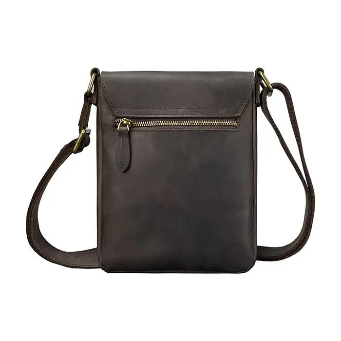 Sac à Bandoulière en Cuir de Vache pour Homme, Petit et Simple, Décontracté, Nouvelle Collection