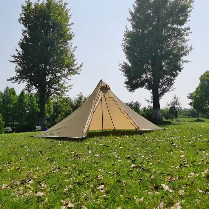 Tente de randonnée 1 personne ultralégère 4 saisons : abri pyramide étanche pour camping sac à dos