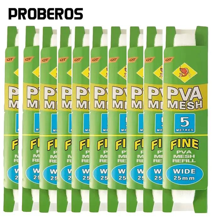 PROBEROS-Filets solubles dans l'eau pour la pêche à la carpe, 10 pièces, 5m, 25/37mm