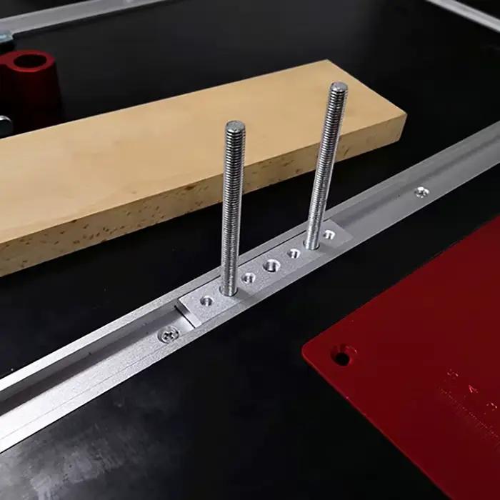 Scie de Table barre d'onglet curseur jauge tige T fente onglet piste M6/M8T vis fixation fente en al
