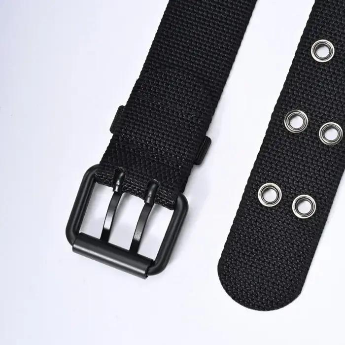 Nouveaux hommes respirant en Nylon tissu ceinture de sport de plein air ceinture boucle ardillon pan