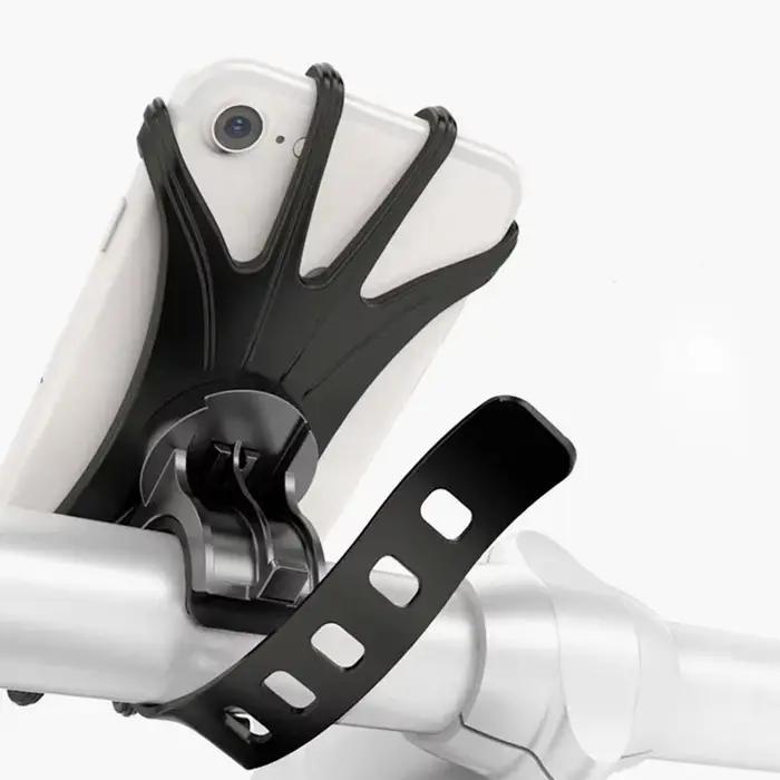 Support de téléphone portable pour vélo et moto compatible avec iPhone Samsung Xiaomi pour maintenir les mains libres et rester connecté lors des randonnées sportives