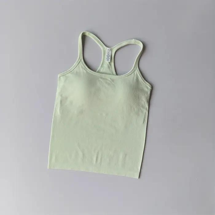 Gilet de sport Anti-choc, sous-vêtements de course à séchage rapide avec coussinet de poitrine, Fitn
