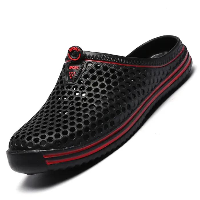 Hommes chaussures plage pantoufles unisexe évider décontracté femmes plage sandale tongs chaussures