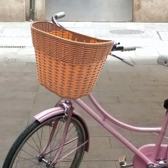 Panier de vélo panier de vélo Vintage Portable panier de cyclisme transporteur sacoche avant