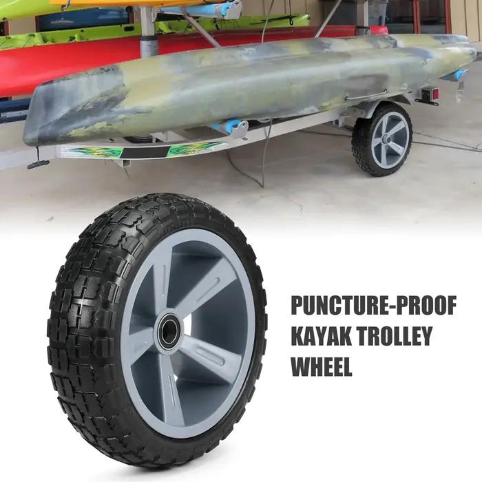 Roue de remplacement anti-crevaison pour chariot de kayak, chariot de canoë, 10 amarans