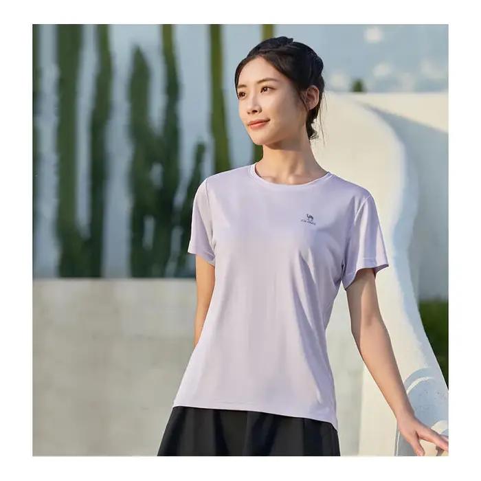 T-shirt sport femme GOLDEN CAMEL - Haut coton respirant à séchage rapide