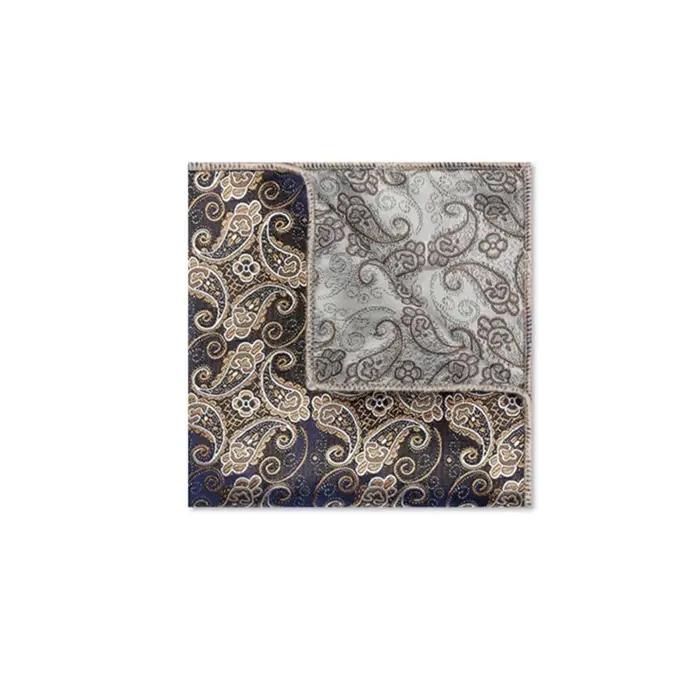 Vintage Paisley hommes Design britannique imprimé fleuri poche carré mouchoir poitrine serviette cos