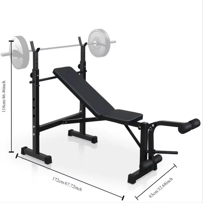 Dreamzon-Banc de musculation, ensemble de presse à banc avec squat T1 et banc pour salle de sport à