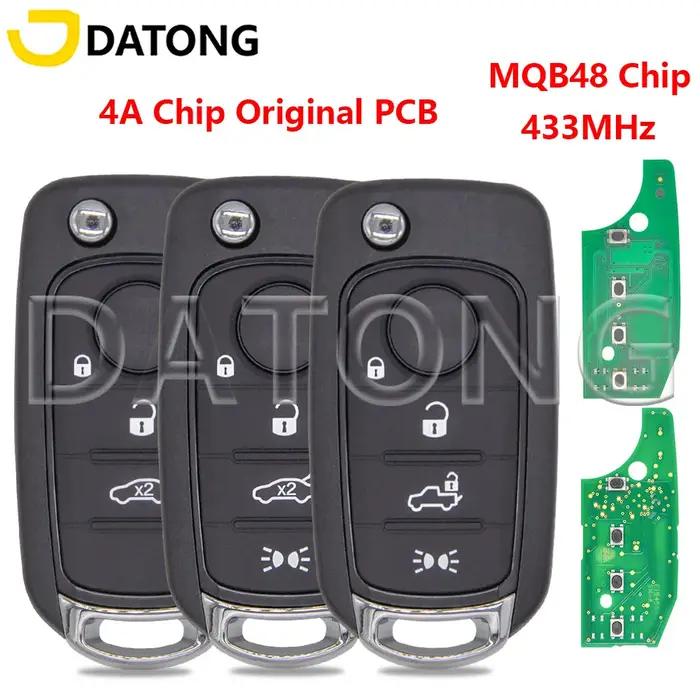 Datong World 2ADPXFI5AM433TX puce 4A originale puce MQB48 433MHz clé à distance de voiture pour Fiat