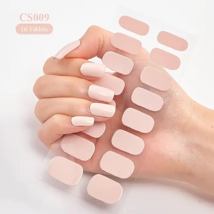Autocollants pour ongles à couverture complète, vernis à ongles à la mode, décoration des ongles, pa
