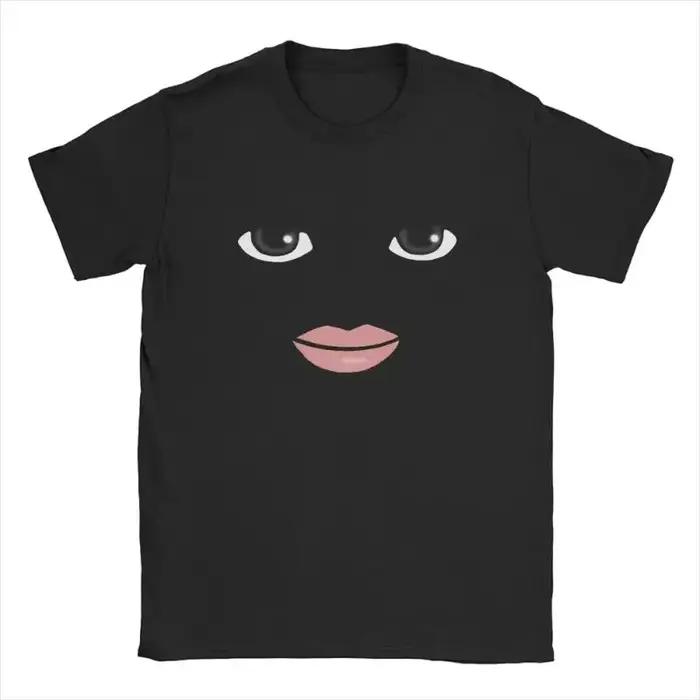 T-shirts graphiques à manches courtes pour hommes et femmes, nouveauté Robloxs Face Game Meme, mode
