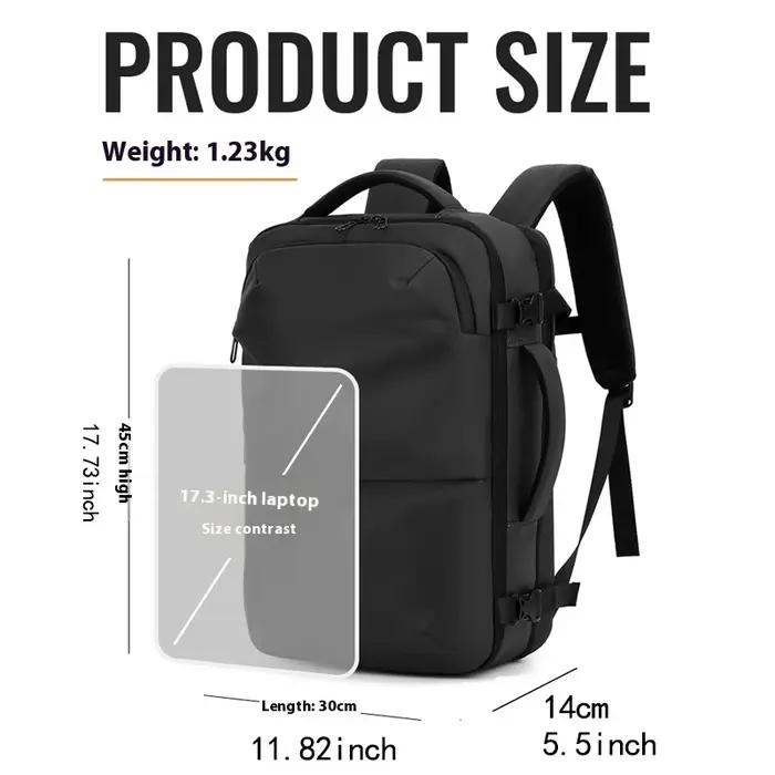 Sac à dos de compression sous vide pour hommes, sac à dos extensible à séparation sèche et humide, s