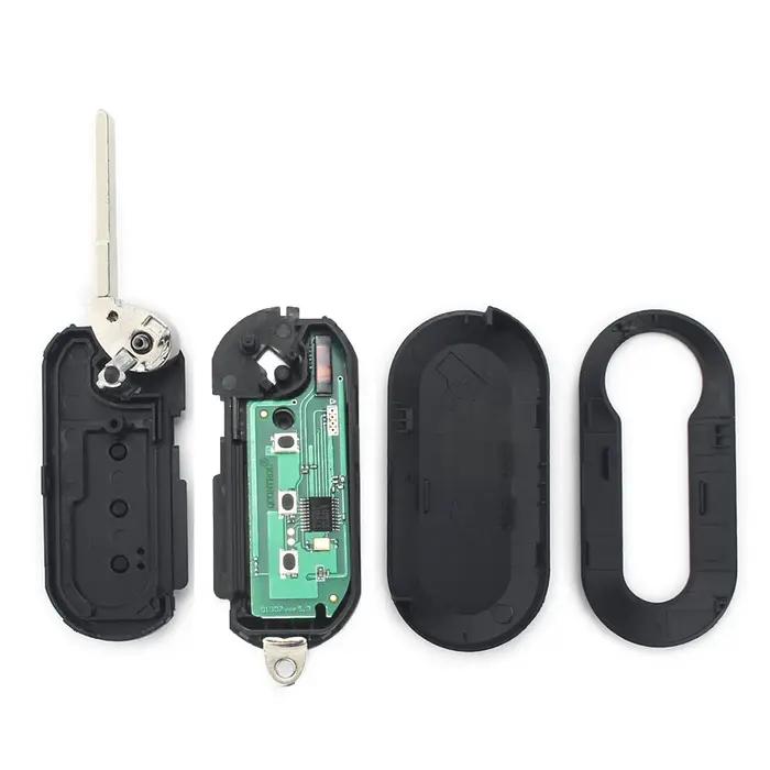 KEYYOU clé de voiture télécommande pour Fiat 500 500L MPV Ducato citroën cavalier Peugeot Boxer 2008