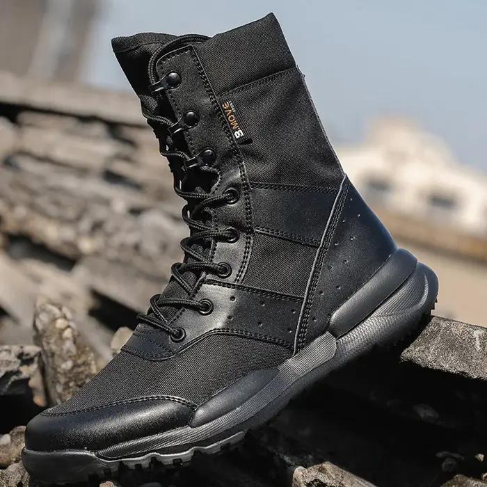Bottes de randonnée dans le désert respirantes pour hommes, chaussures montantes, escalade en plein