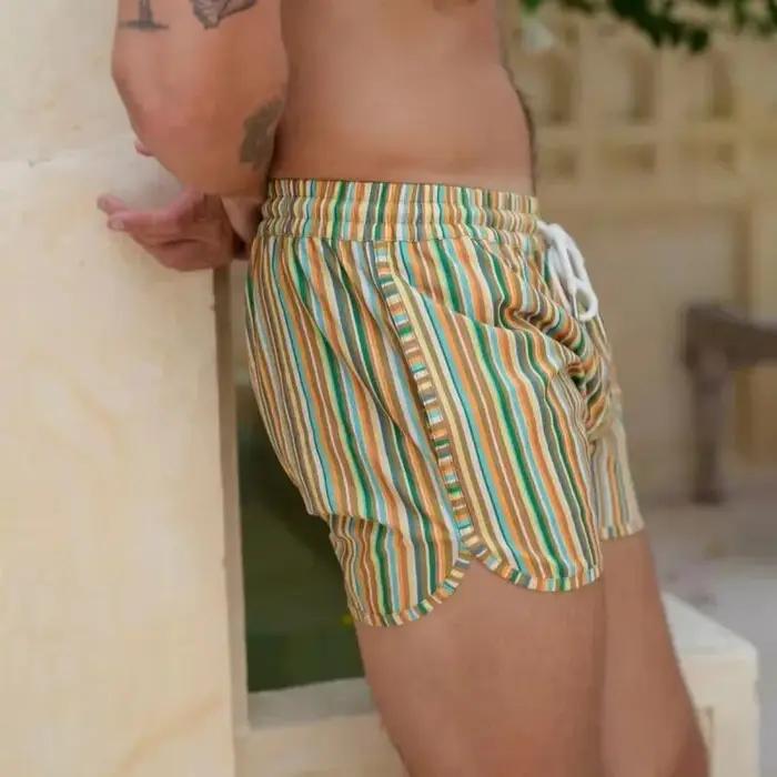 Short de plage imprimé décontracté pour homme, short de course tissé, léger, séchage rapide, non éla