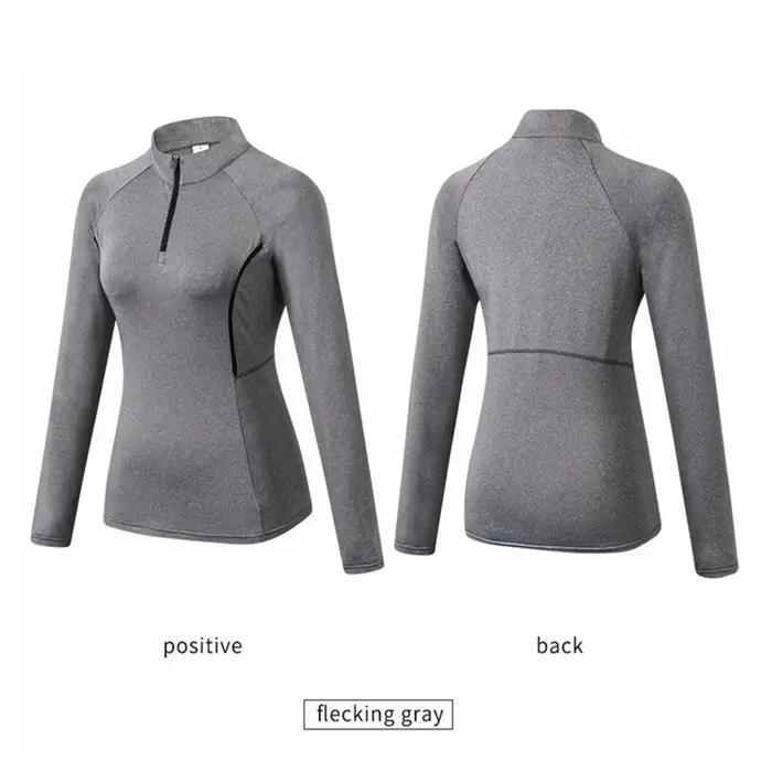 Chemise d'entraînement pour femmes à manches longues automnales conçue pour la course à pied yoga gymnastique fitness jogging en plein air confortable durable et élégante