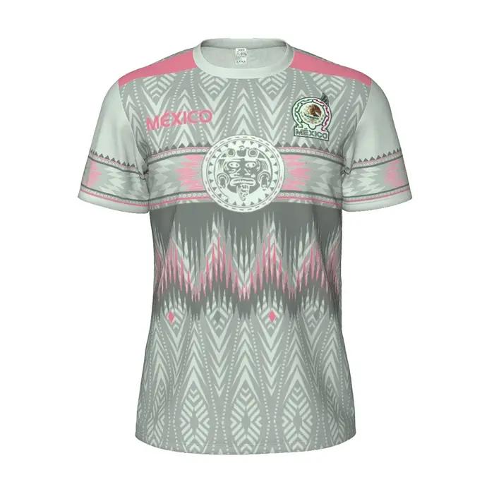 Maillot de football du Mexique pour hommes, maillot de football respirant à manches courtes, style é