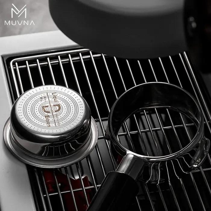 MUVNA-Micro filtre en acier inoxydable 304 à haute extraction, 51/54/58mm, pour expresso