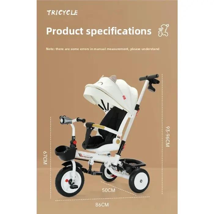 Tricycle pliable pour enfants, chariot assis et allongé, Anti-renversement, vélo pour bébé de 1 à 6