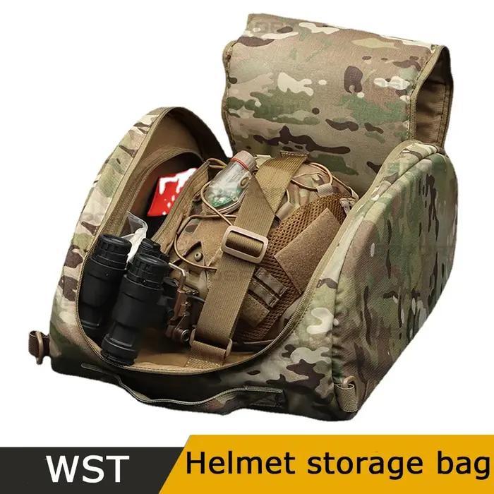 Sac de casque tactique grande capacité chasse Airsoft sac de rangement de casque rapide portable en