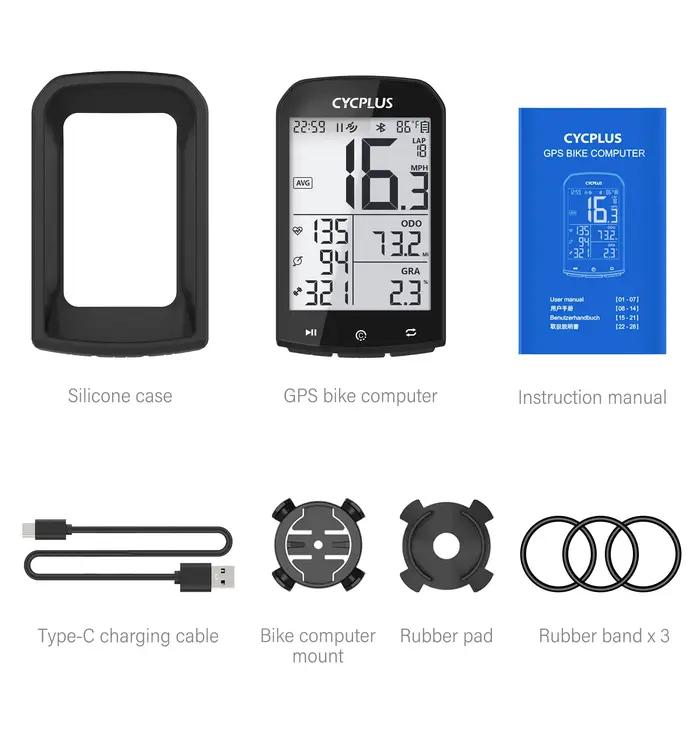 CYCPLUS-Ordinateur de vélo GPS Dallas, compteur de vitesse de vélo, Bluetooth 5.0 ANT +, compteur de