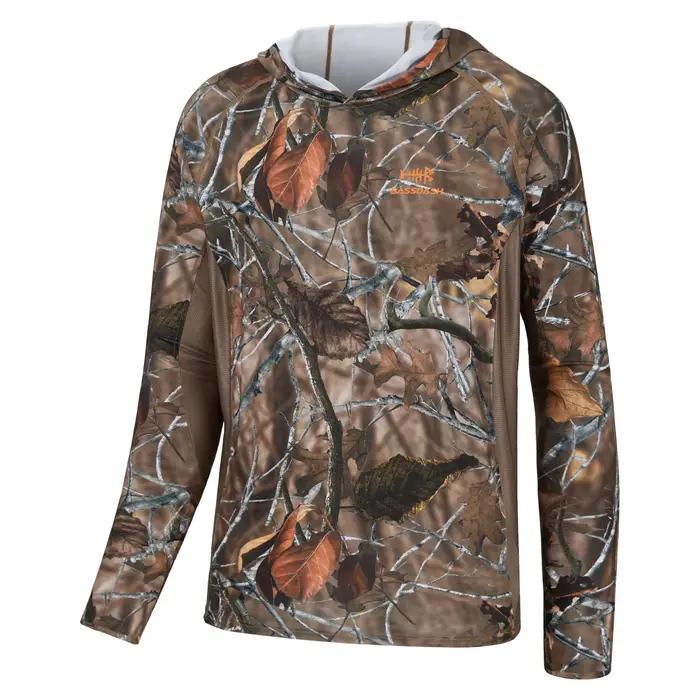 Basssdspatule-Sweat à capuche camouflage de chasse pour homme, chemise de pêche à manches longues av