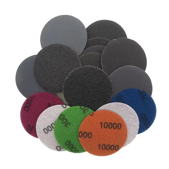 Papier de verre sec et humide, 50 pièces, 2 pouces, 50mm, outils abrasifs, disque de ponçage, access