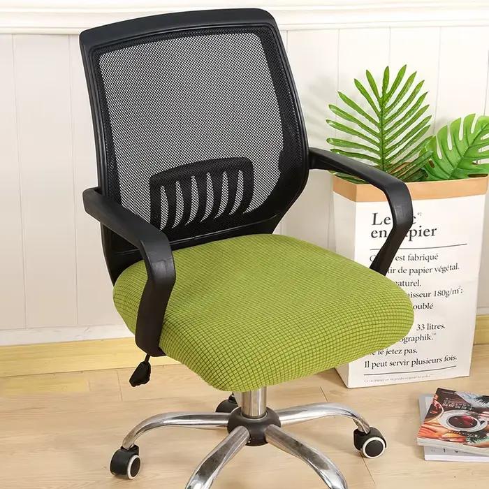 Housse de siège de chaise de bureau universelle, housse de fauteuil fendue, épaisse et extensible, h