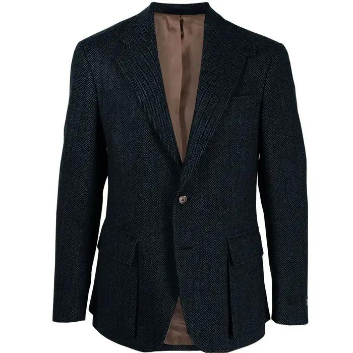 Élégant homme robe vestes hommes costume hommes nouvelle veste à chevrons affaires décontracté simpl