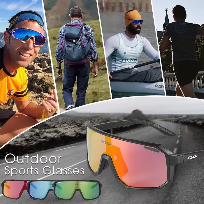 SCVCN-Lunettes de soleil de cyclisme pour hommes et femmes, lunettes de vélo, lunettes de sport, lun