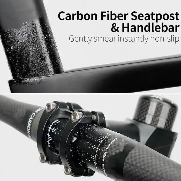 Agent Antidérapant en Fibre de Carbone 10G, pour Tige de Selle, Guidon, Cadre, Tige, Protection des