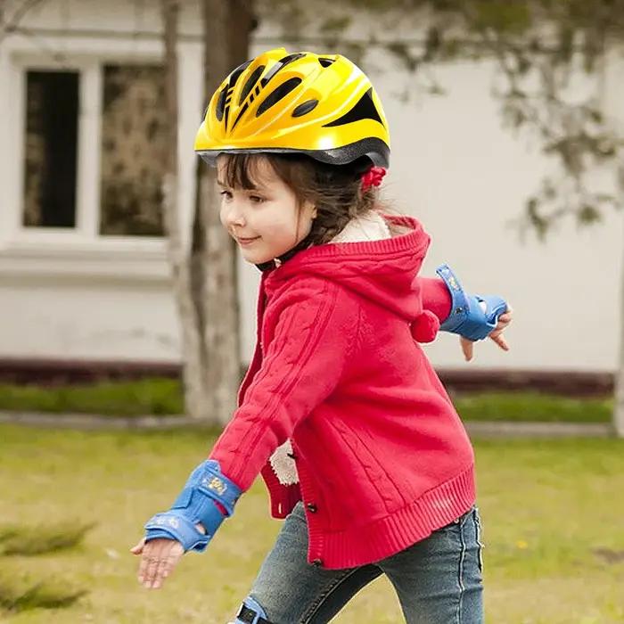 Casque de vélo enfant robuste en polycarbonate et polyéthylène expansé pour vélo, équitation, patinage et randonnée sécurité protection tête enfants activités plein air