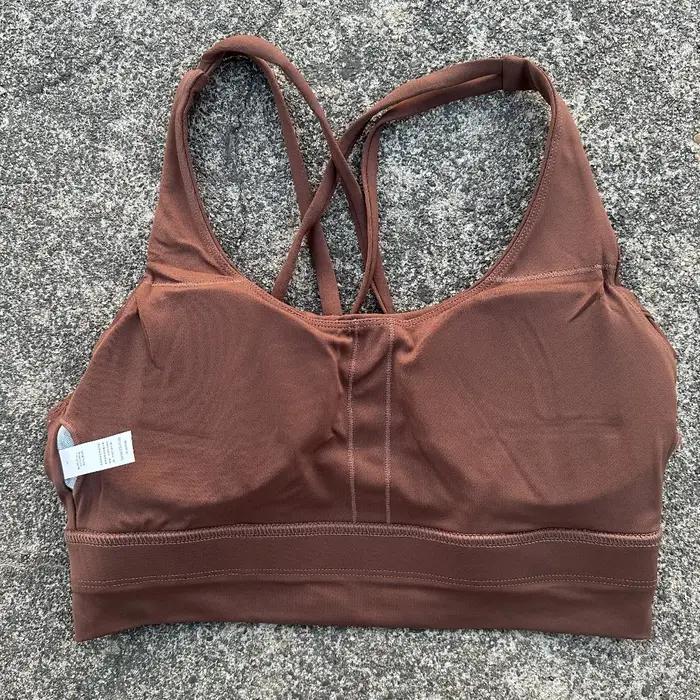 Soutien-gorge de sport pour femmes, couleur unie, dos croisé, doux, Fitness, haut, sous-vêtements Yo