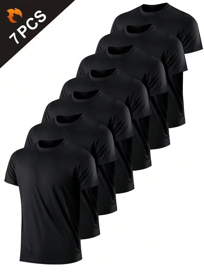 T-shirt de sport à séchage rapide ultraléger pour hommes, haut léger respirant, document solide, ent