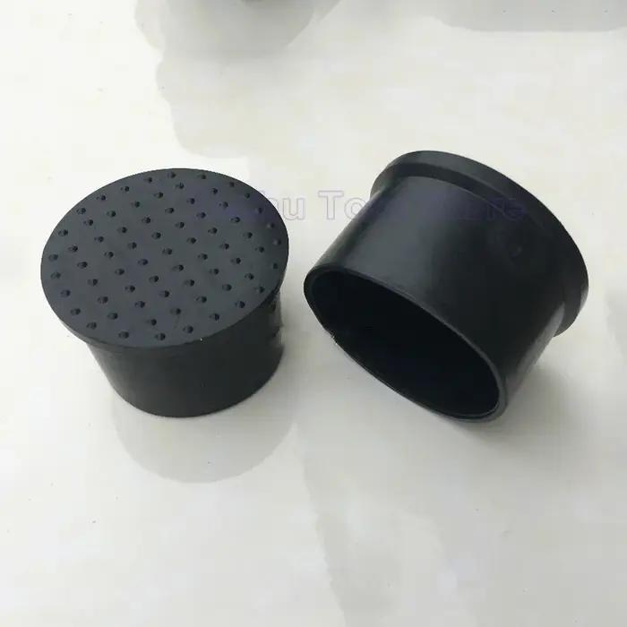 Juste de protection ronde en caoutchouc souple PVC noir, manchon de tuyau, capuchon de tube, coussin