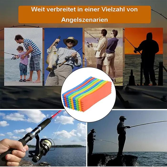Bobines de mousse de pêche 10 pièces enrouleurs de ligne pour pêcheurs supports de plateforme accessoires de pêche en mer lac