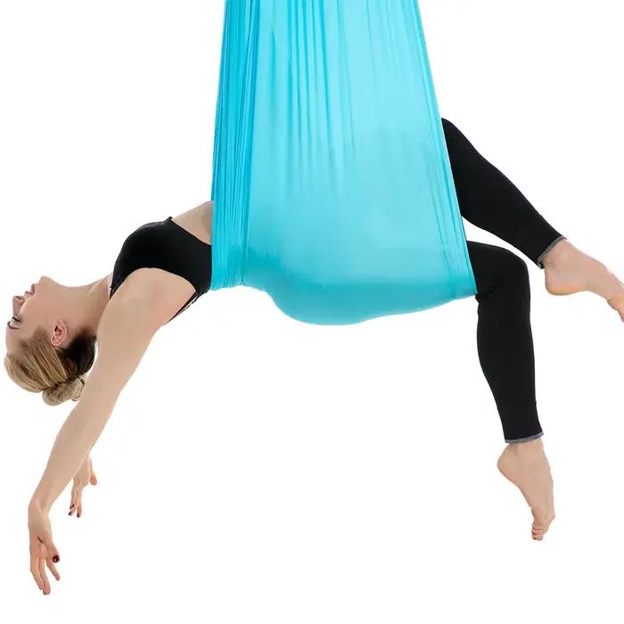 Hamac yoga tissu Fitness 7m x 2.8m pour relaxation anti-gravité et bien-être en plein air ou à la maison