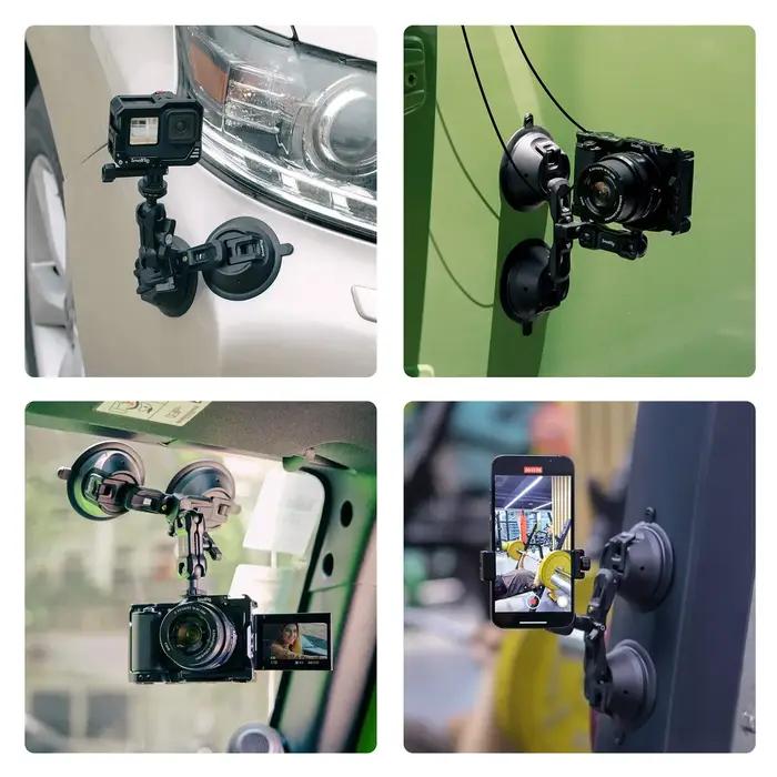 SmallRig – support de ventouse de caméra pour GoPro, pare-brise de fenêtre de voiture pour Sony DSLR