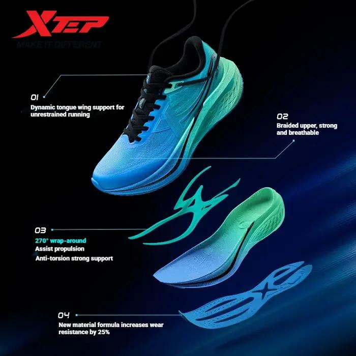 Xtep cinq vitesses 3.0 pour hommes 2025 printemps et automne chaussures décontractées confortables r