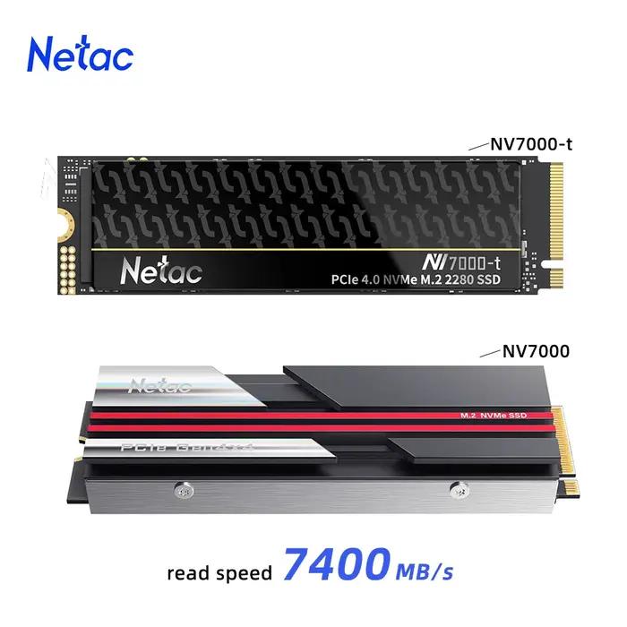 Netac 7400 mo/s SSD NVMe M2 2 to 1 to 512GB 4 to disque dur interne à semi-conducteurs M.2 PCIe 4.0x