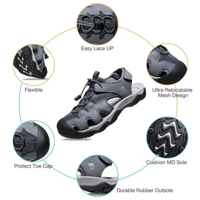 Sandales de randonnée GOLDEN CAMEL pour hommes, antidérapantes, chaussures aquatiques athlétiques av